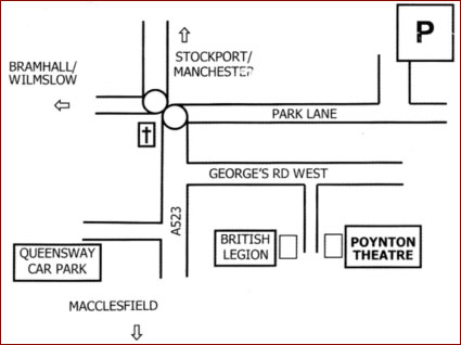 Poynton Players Theatre Location Map