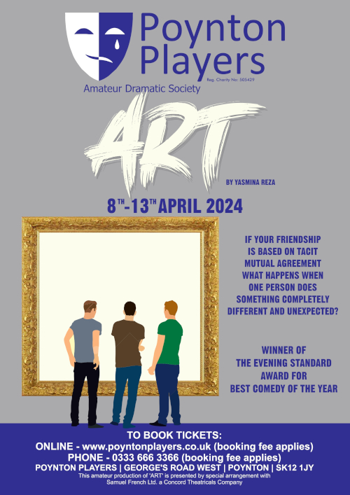 Poynton Players Production poster for Art