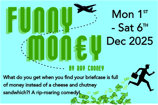 Poynton Players Production poster for Funny Money